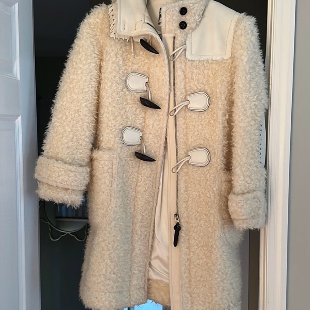 NWT Coach Shearling coat sz S - Picture 5 of 11